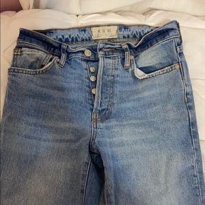 We the free straight leg knee hole jeans